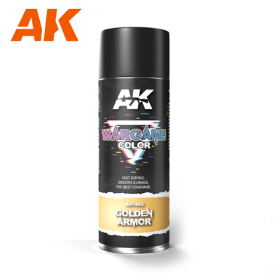Wargame Farbe Golden Armor Spraydose 400ml Ak-1052 Ak Interactive