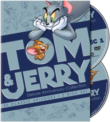 TOM JERRY DELUXE ANNIVERSARY 30 EPISODE DVD SET 883929102471|