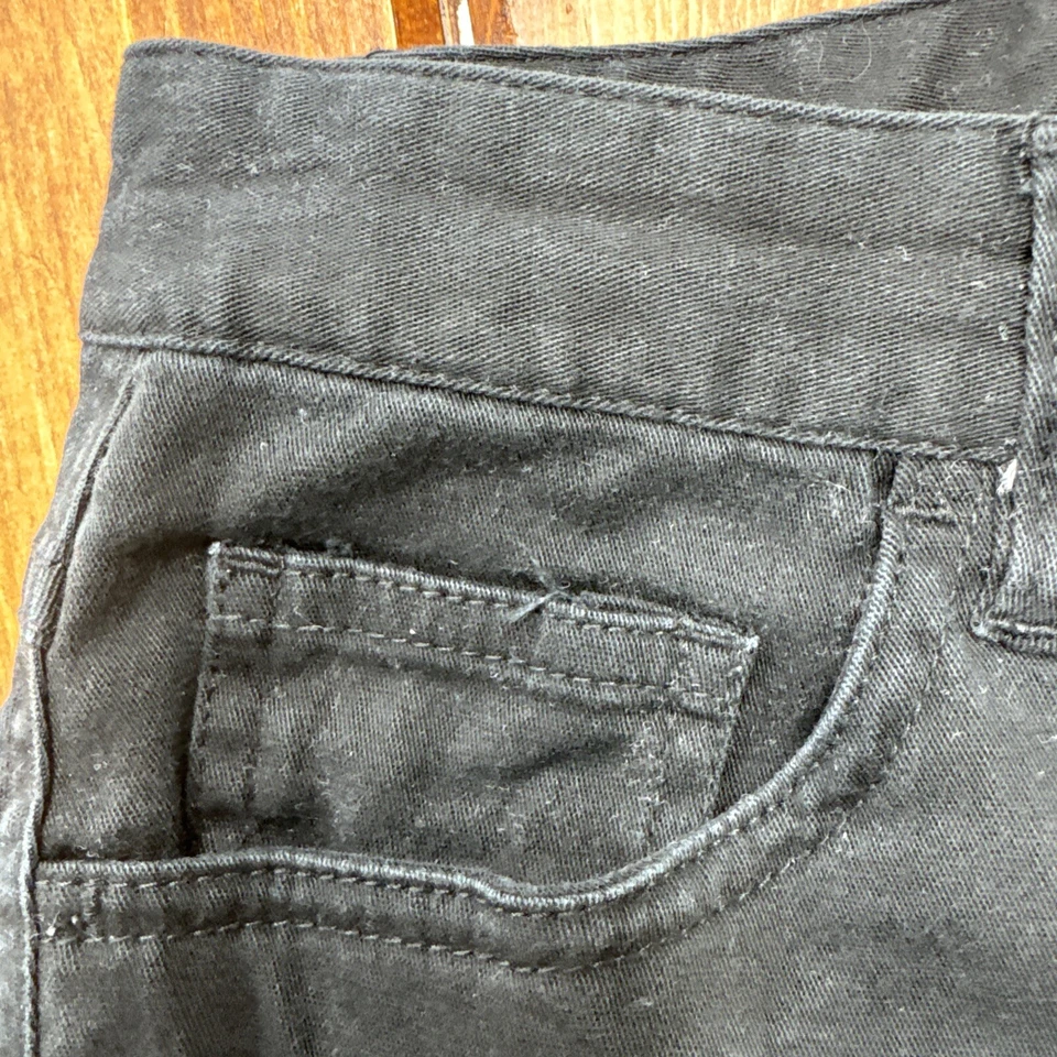 Cherokee Mujer Negro Botón Cremallera Pantalón Talla 4 Foto 2 de 4