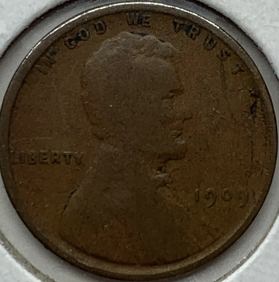 RARO 1909 VDB CENTAVO LINCOLN CENTAVO COM ERRO DE LAMINAÇÃO - Imagem 2 de 4