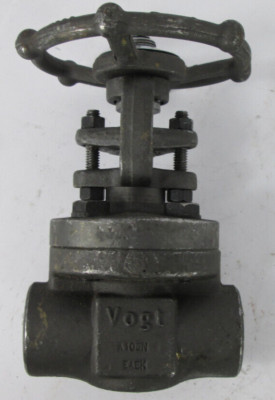 Vanne à Opercule (gate Valve) VOGT 1/4" - Classe 800 - Acier Forgé - 1975 Psi - Filetage Femelle NPT - Neuf Excédentaire