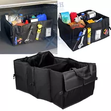 Black Car Collapsible Portable Storage Cargo Organize Box Bag Fit For Chevrolet