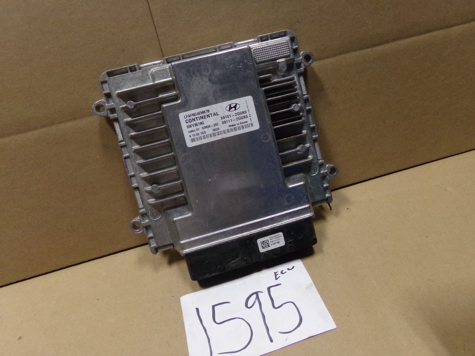 15 16 Hyundai Sonata #1595 Engine Computer ECM ECU 39101-2GGK0