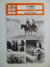 CARTE FICHE CINEMA 1940 LE BANNI Jack Buetel Jane Russell Thomas Mitchell Walter