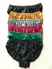6pcs Men's pure 100 Silk panties Underwear Briefs SIZE: S M L XL XXL