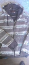 Distortion Womens Size Lg Aztec Design Hoodie Jacket Preowned Good Condition
