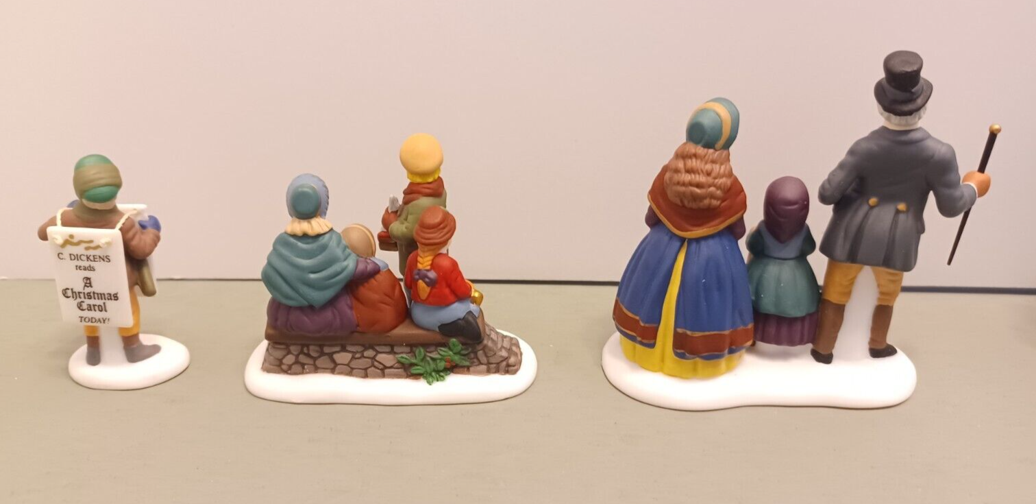 Vintage 1997 Dept 56 Dickens Village A Christmas Carol Reading 24957