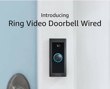Ring Video Doorbell Wired - Black - New - 2021 release