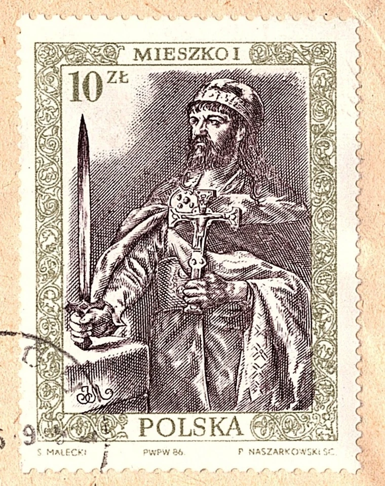 POLAND 1989 BEAUTIFUL COVER SENT TO AMMAN JORDAN FIVE MIXED STAMPS HARD TO GET - Image 4 of 4