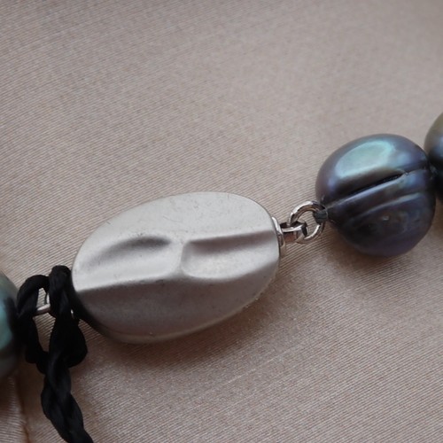 Honora Collection Multicolor Cultured Pearl Graduated Sterling Clasp Necklace - Picture 5 of 5