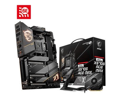 MSI MEG X570S ACE MAX WiFi 6E M.2 PCIe 4.0 Motherboard Support AMD R7 5800X
