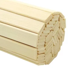 60 Pcs 15.7 Inch Strong Natural Bamboo Sticks, Wood Craft Sticks, Extra Long