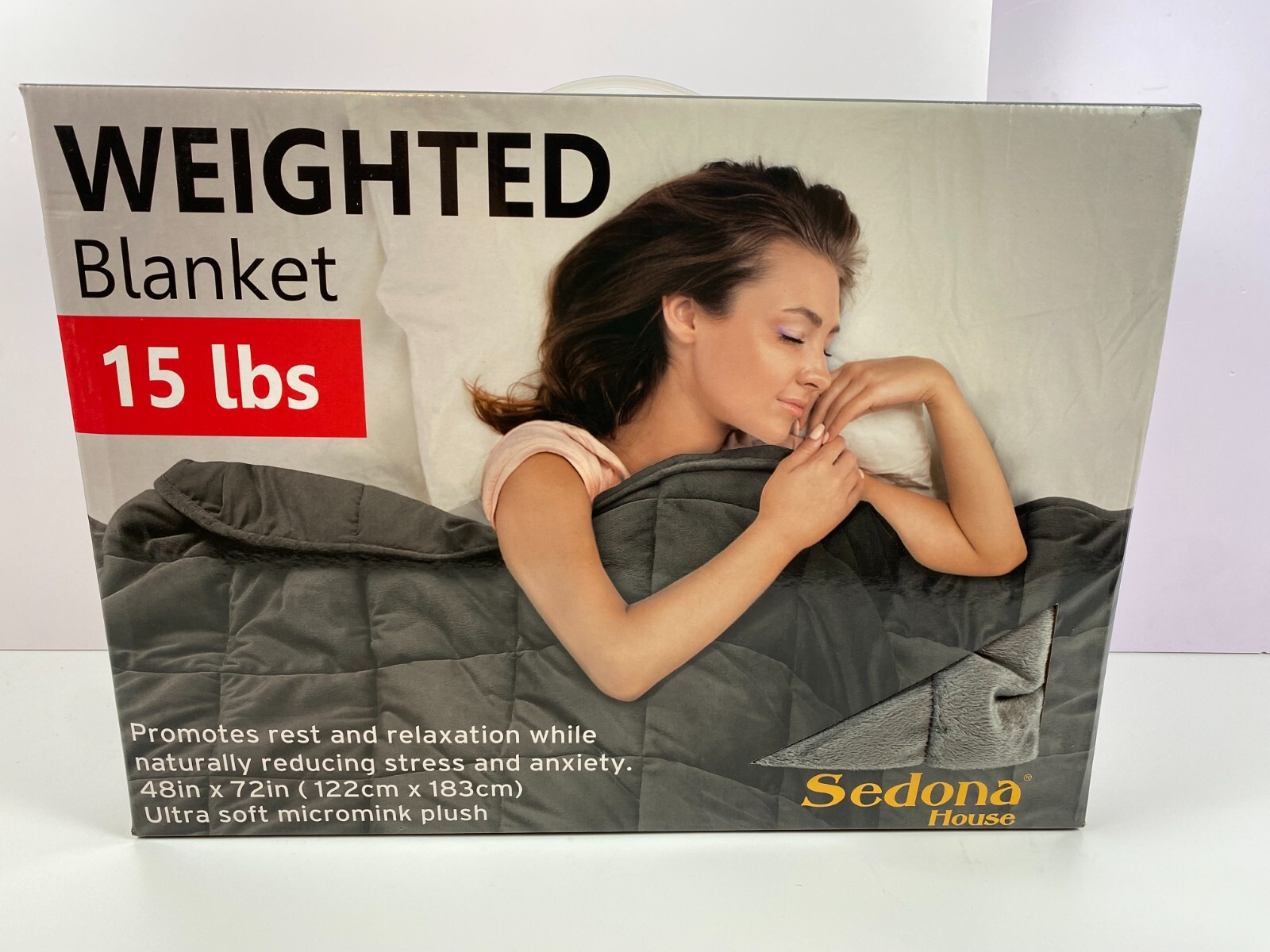 Sedona 15 lb Weighted Blanket 48x72 Ultra Soft Machine Washable Cooling Comfort-image