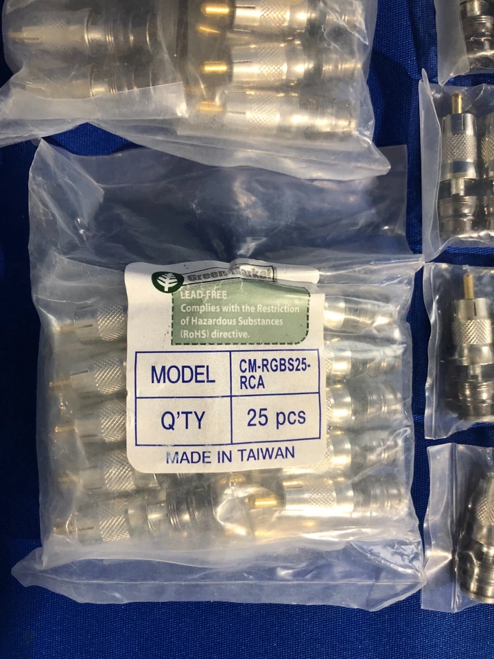 Lot: 145x RCA Connector Plugs - All Brand New Sealed - Read Description - Image 2 of 4