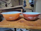 Vintage Pyrex Autumn Harvest Wheat  Cinderella (set of 2) #442/ #443 1.5L/2.5L
