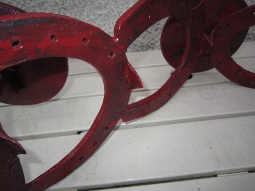 Porte pot de fleur en fer a cheval Brutaliste Arts populaire french antique - Photo 16 sur 17