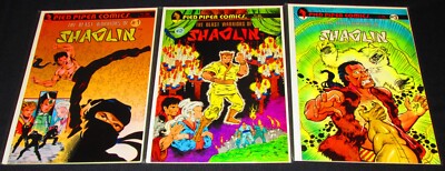 THE BEAST WARRIORS OF SHAOLIN Issues 1-3 COMPLETE SERIES [Pied Piper 1987] VF/NM