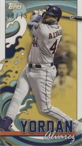 2022 Topps Five Star - Golden Graphs #GG-YA Yordan Alvarez Aqua 