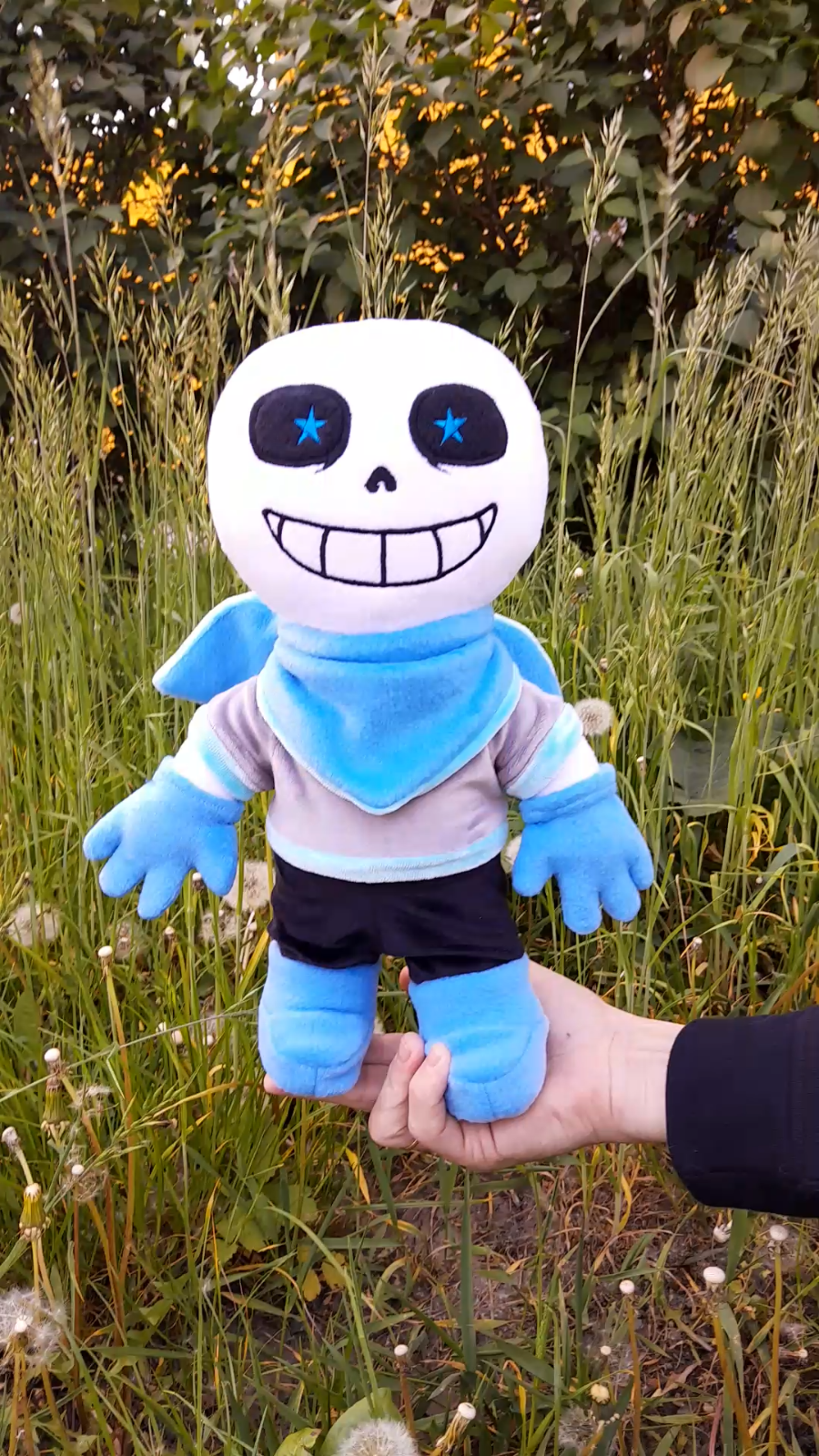 Killer Sans. Undertale. Large Plush Toy. Size 15 Inch 