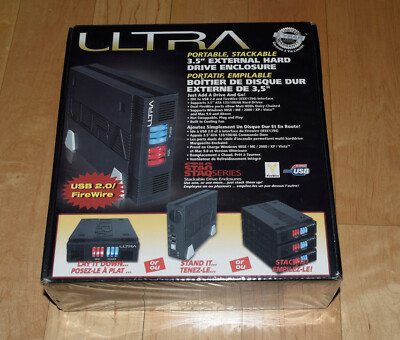 New Ultra Portable, Stackable 3.5'' External Hard Drive Enclosure