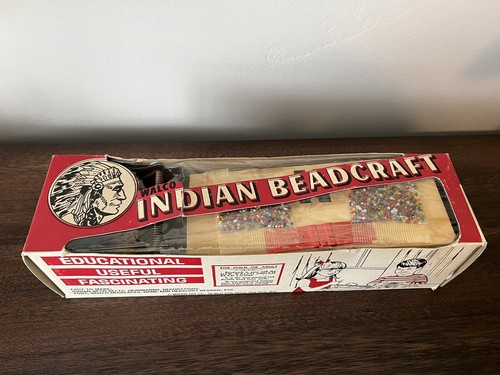 VTG # 306 WALCO TOY CO. Indian Bead Craft LOOM KIT IN BOX 1935 ERA JEWELRY
