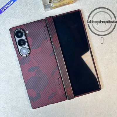  Carbon Fiber Phone Case for Samsung Galaxy Z Fold 6 Axis hinge protection Shell