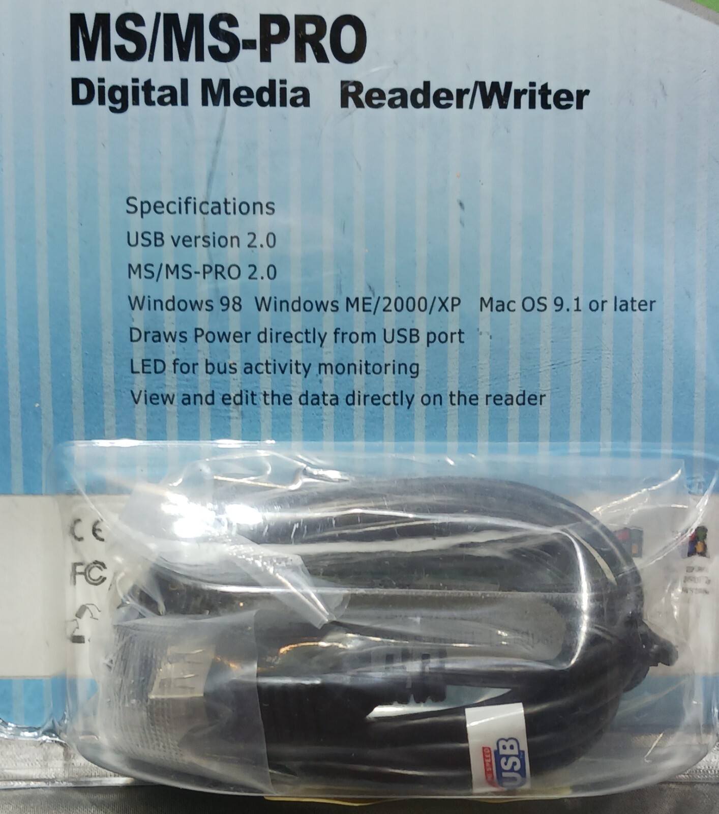 Q-Stor  USB 2.0- MS/MS-Pro Digital Media Reader/Writer Factory Sealed