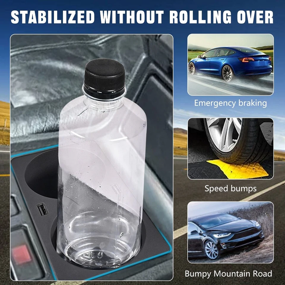 For BMW E38 Cup Holders with 24W USB Charger for 7-Series 740i 740iL 750iL 95-01 - Imagem 4 de 4