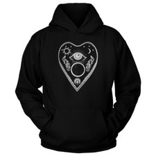 Planchette Hoodie Spirit Board Witchcraft Hoodies Horror Occult Goth Sweatshirt