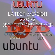 Ubuntu 22.04.2 LTS Desktop And Server DVD Set  Grade AAA Disks  Fast USA Ship