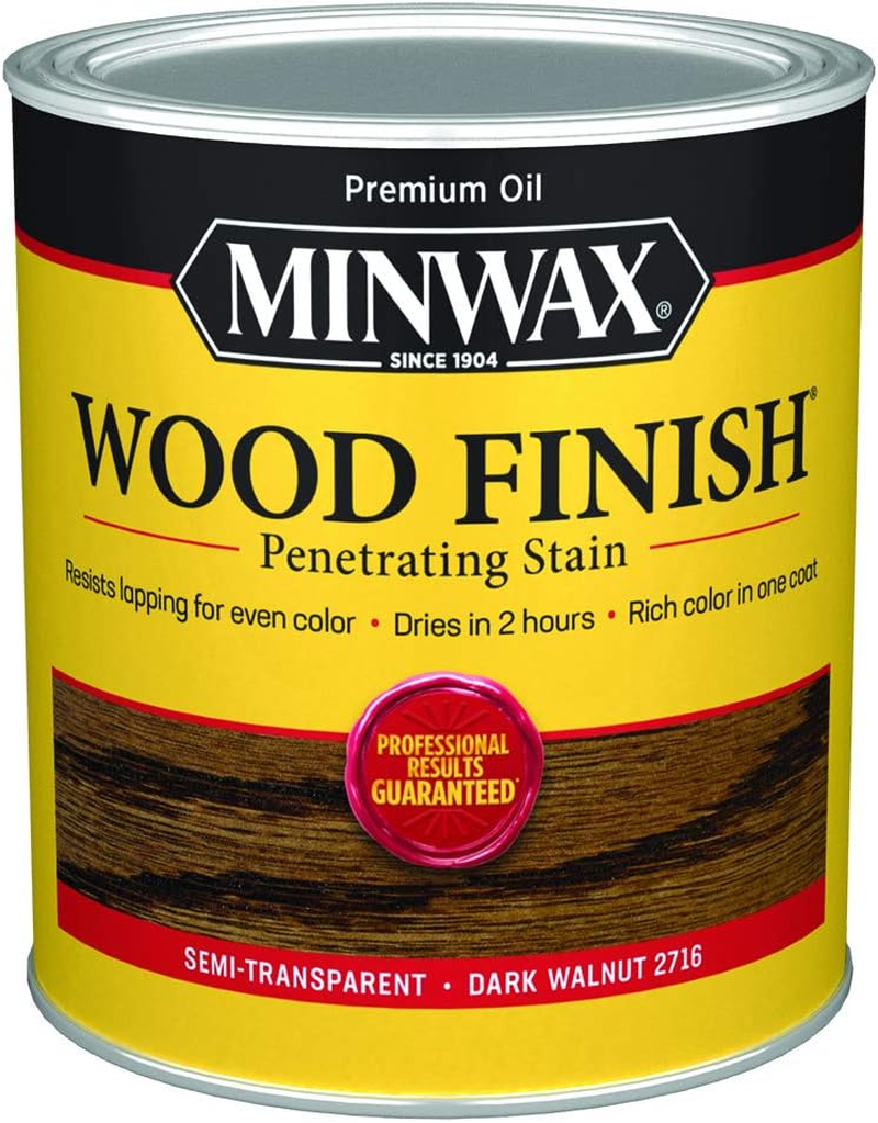 Qt  70012 Dark Walnut Wood Finish Penetrating Oil-Based Wood Stain