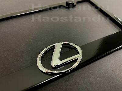 1x "ZL1" 3D Emblem Badge BLACK Stainless License Plate Frame RUST