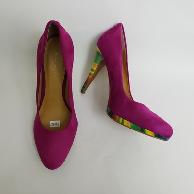 fuchsia suede shoes
