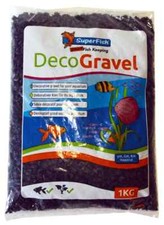 SuperFish Aquarium Deko Kies Schwarz 1 Kg (EU...