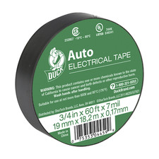 Duck Brand Economy Electrical Tape, 3/4-Inch by 60 Feet, Single Roll, Black