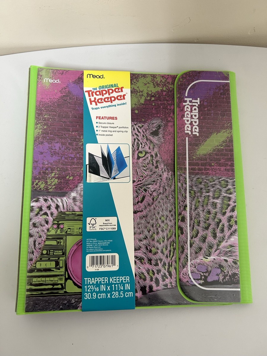 Trapper Keeper ~ Binder Portfolio Folder 2021 Mead Retro Tiger