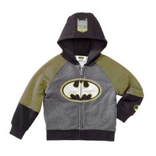 DC Comics  Character Kids' Full Zip Hoodie, Batman