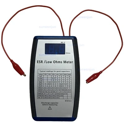 BLUE K7214+ ESR meter circuit same as K7254, EVB & Dick Smith MKII ESR Meter - Photo 1/4