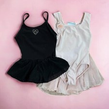 Girls Freestyle Size XS 4-5 Pink  Black Leotards Ballet Dancewear Bundle