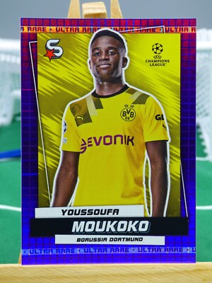 Tops Karte Super Stars Champions League Youssoufa MOUKOKO Nr. 11 nummeriert 25/99
