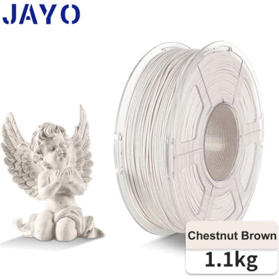 JAYO Chestnut Brown Marble PLA 3D Printer Filament 50-600mm/s 1.75mm 1.1KG
