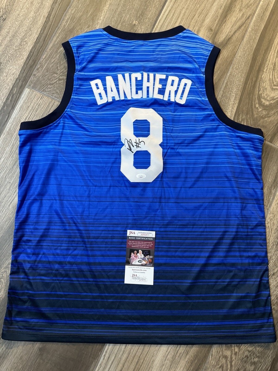 Paolo Banchero Signed Fiba USA World Cup Jersey Orlando