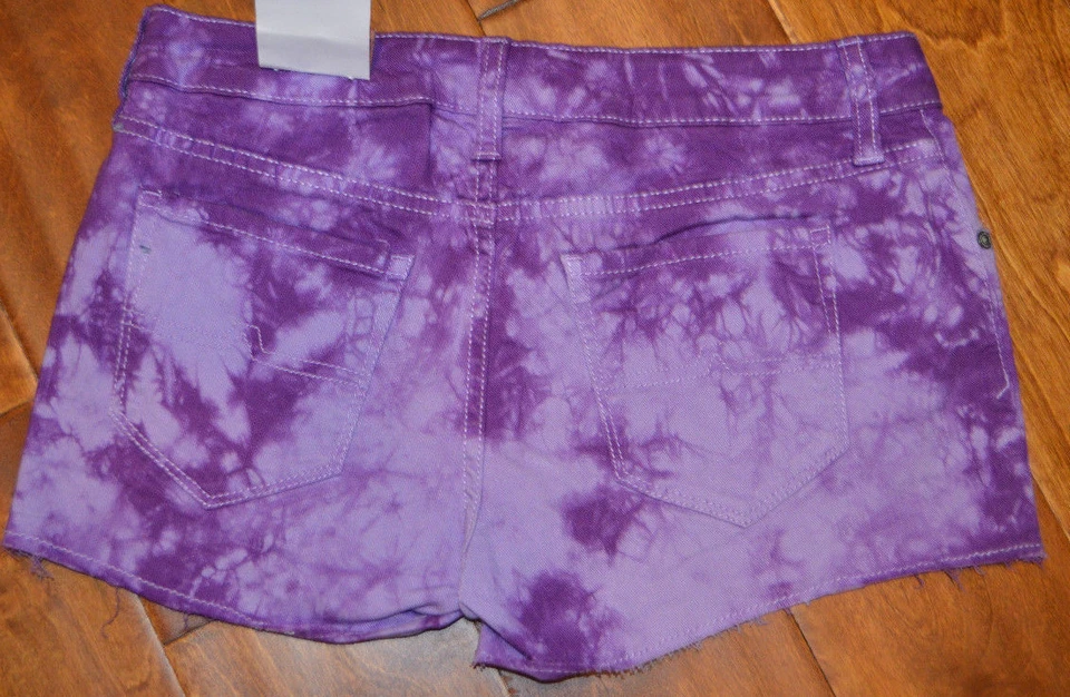 Pantalones cortos de mezclilla para mujer Arizona púrpura Splash tallas 1,3,5,7,9,11 Foto 2 de 2