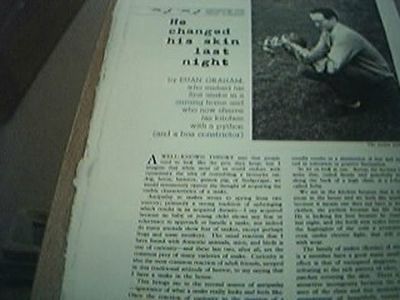 Zeitschriftenartikel 1964 Euan Graham und seine Python 2 Seiten