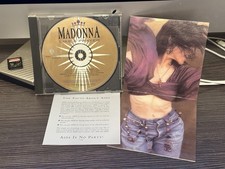 MADONNA LIKE A PRAYER PROMO CD STARBURST GOLD AIDS INSERT US 1989