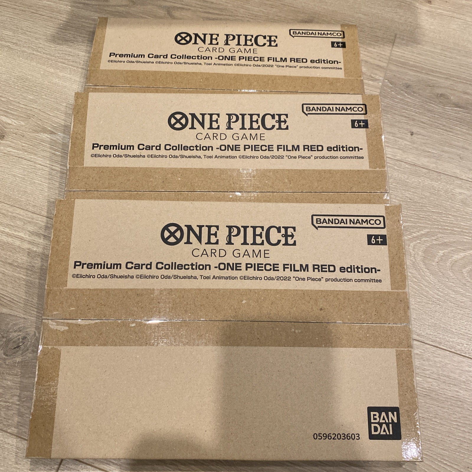 One Piece PREMIUM CARD Collection- Film Red English edition x3- SEALED BOXES