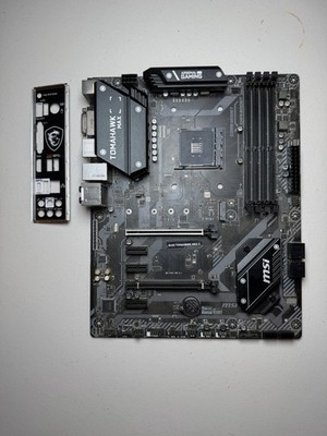 Broken MSi B450 TOMAHAWK MAX II AM4 ATX AMD DDR4 Motherboard READ