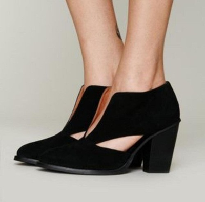 #ad Jeffrey Campbell for Free People Charm Double V Suede Bootie • Indie Sleaze 7.5 $49.00