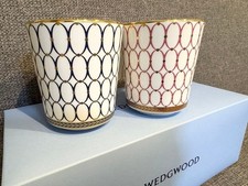 Image of Brand new, unused Wedgwood Renaissance Gold mug, 300ml, set of 2. W/ Box