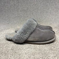 UGG Women's Scuffette II Slippers Shoes Women Size 8 Grey Sheepskin 1106872